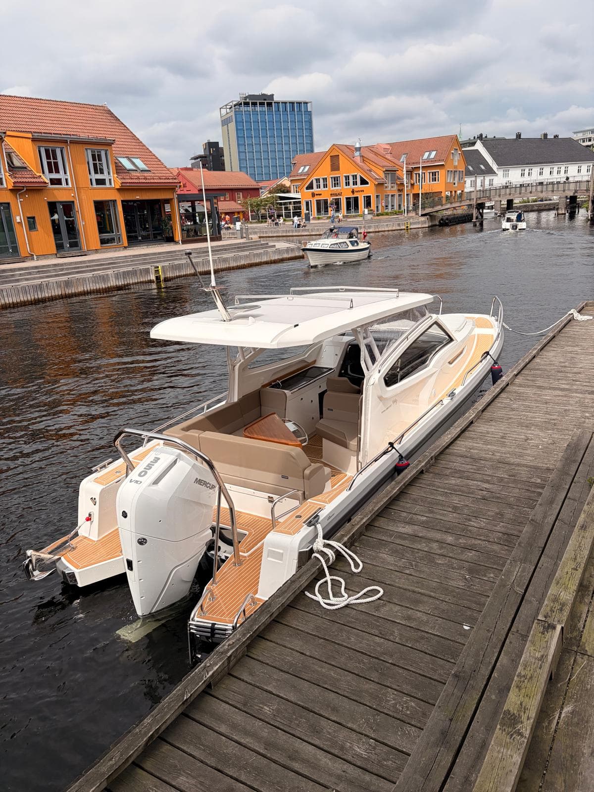 Moored at Fiskebrygga, central Kristiansand